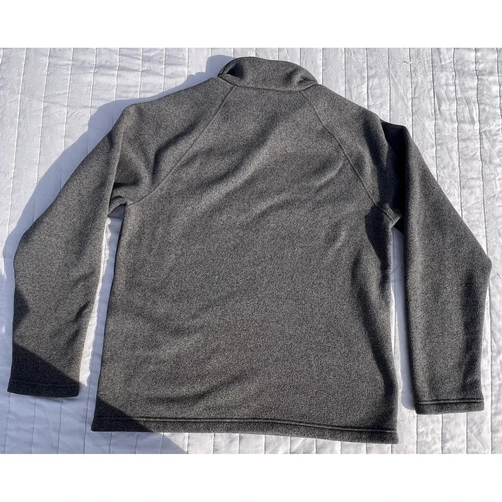 The North Face Fleece Mens Med Sweater Jacket Pullover Grey Quarter 1/4 Zip